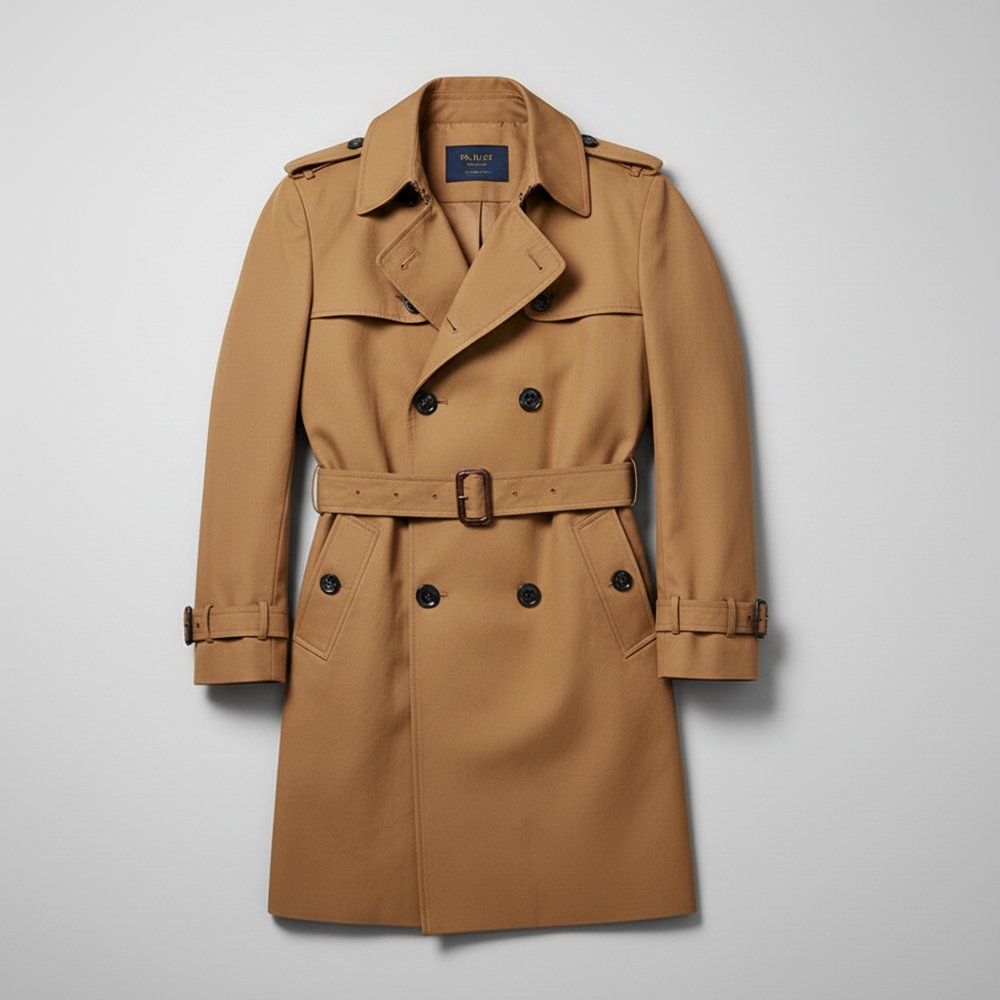 Camel Brown Trench Coat